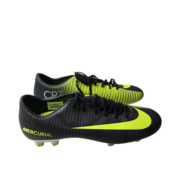 Nike Mercurial Victory VI CR7 FG Soccer Black/Green 852528-376 Men's Cleats 13 - Picture 1 of 7